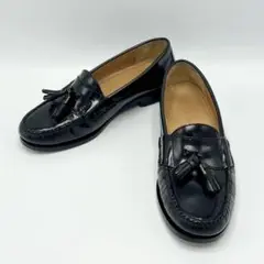 美品 COLE HAAN コールハーン タッセル ローファー レザー ブラック