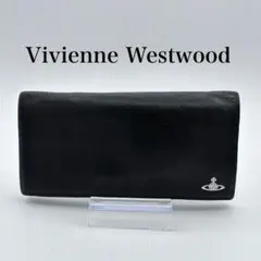 Vivienne Westwood メンズ 長財布 ブラック 本革