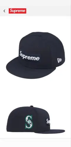 Supreme 59FIFTY ネイビーキャップ 7 3/8