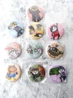 カプくじ バイオハザード×仕事猫 缶バッジ セット - メルカリ