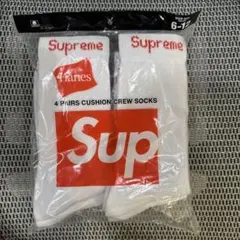 【新品未使用】Supreme Hanesクルーソックス 1足