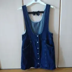 サイズ150デニム ジャンバースカート