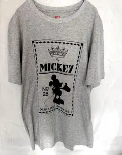 ミッキーマウス 半袖Tシャツ グレーのサムネイル