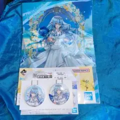 一番くじ ホロライブ 雪花ラミィ 缶バッジ２個セット　クリアファイル＆ステッカー