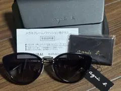 agnes b. サングラス ブラック ケース付きのサムネイル