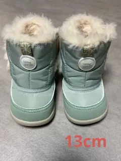 【イフミー】スノーブーツ　13センチ グリーン