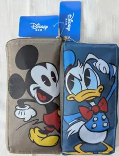 5.①ディズニー ミッキー・ ドナルド エコトートバッグ　2点セット