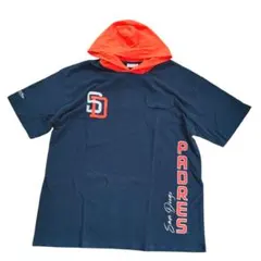 Mitchell & Ness ビッグロゴ フードT　半袖　オーバーサイズ　Lのサムネイル