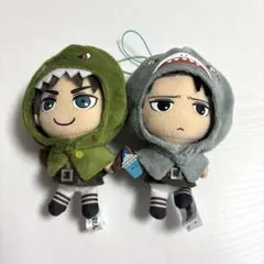 進撃の巨人 リヴァイ エレン USJ 限定 ぬいぐるみ 進撃の巨人 USJ限定 リヴァイ兵長 エレン ぬいぐるみ - メルカリ