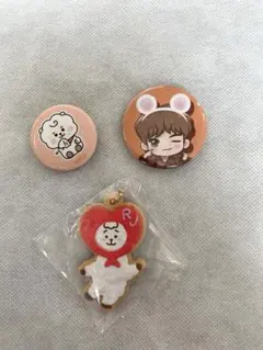 BT21セット　BTS ジン　RJ キーホルダー　缶バッグデ