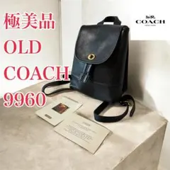 極美品✨オールドコーチ リュック 9960 ターンロック 巾着 y2k 黒