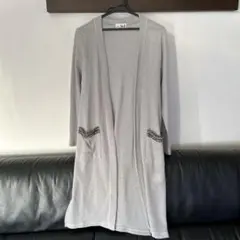 チチカカ　シルバーロングカーディガン