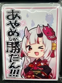 ホロライブ 百鬼あやめ ミュシャ風 スリーブ ホロカ 混沌の女神様