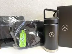 メルセデス・ベンツ オリジナル炭酸ボトル　エコバッグ　ポーチ　セット　新品非売品のサムネイル