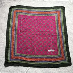 Yves Saint Laurent 花柄スカーフ　幾何学模様 ヴィンテージ