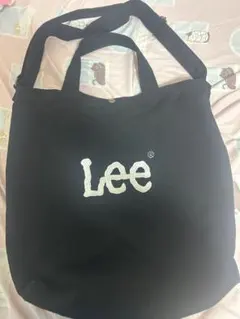 Lee 2way トートバッグ ショルダーバッグ ブラックのサムネイル
