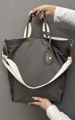 値下【新品未使用】★TREASURE TOPKAPI 縦型トートバッグ グレーのサムネイル
