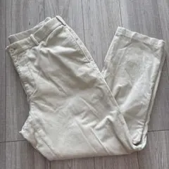 ユニクロ　コーデュロイ　パンツ　スマートアンクルパンツ　L　ナチュラル