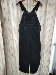 オーバーオール　サロペット　レディス　ＷＥＧＯ　前後ポケット　M黒　ちょい難あり