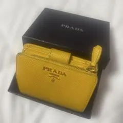 2026年最新】PRADA カラー：イエロー系 レディース 二つ折り財布の人気