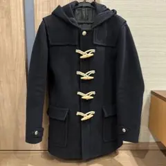濃紺　メンズ　ダッフルコート フード付き