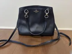 コーチ　ミネッタ　ネイビー　ハンドバッグ　ショルダーバッグ