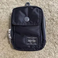 PORTER COMPART三つ折り財布 ブラック カラビナ付き - メルカリ