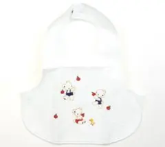 ファミリア　クマ柄　お食事エプロン