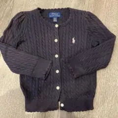 ラルフローレン　ネイビー　ピンクポニー　カーディガン