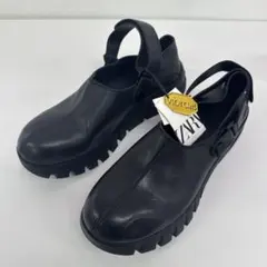 【極美品/レア】ZARA×vibram フロントジップレザーシューズ　42 極美品/レア】ZARA×vibram フロントジップレザーシューズ 42 - メルカリ