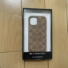 COACH純正新品未使用iPhone12\12pro ハートケース　ブラウン