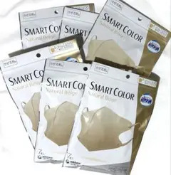 ユニチャーム スマートカラー 超快適マスク ナチュラルベージュ7枚×6袋
