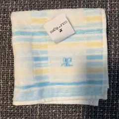 courrèges タオルハンカチ ブルー イエロー
