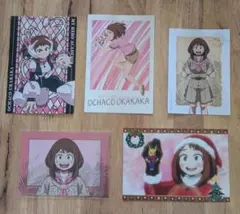 僕のヒーローアカデミア　麗日お茶子　ブロマイド　ポストカード　5枚セット
