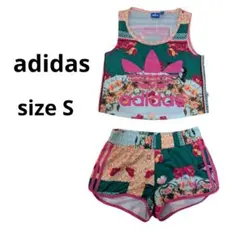 【美品】adidas　アディダス　セットアップ　サイズS　レア柄　個性的
