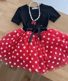 つぼこ様専用 ミニーちゃん♡ 水玉チュチュワンピース M