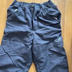 ダークグレー ロングパンツ 100cm フリース裏地