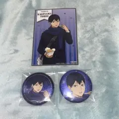 ハイキュー コスモワールド 影山飛雄 缶バッジ 特典 ブロマイド まとめ売り
