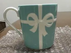 Tiffany & Co. リボンマグカップ 水色　ティファニー