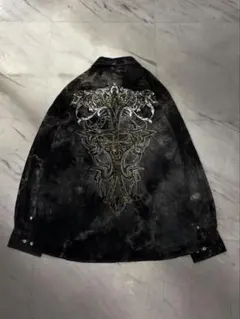 00’s vintage 十字架 デザイン シャツ アーカイブ Y2K グランジ