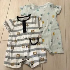 男の子　ベビーロンパース　バースデイ60cm アンパンマンロンパース70cm