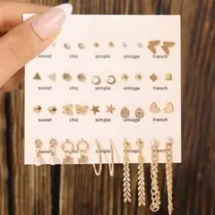 お得⭐︎20セット⭐︎新品ピアスまとめ売り/ゴールド②