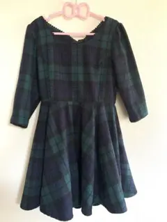 ♡evelyn バックリボン ワンピース 七分丈 ガーリー Mサイズ♡