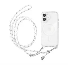 iPhone17 用 クリアケース ストラップ付き