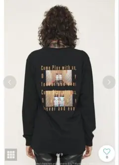 SLY スライ SHINING PHOTO LONG SLEEVE TOPS