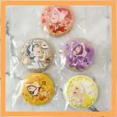 おジャ魔女どれみ　刺繍缶バッジ　5点セット　バッジ　缶バッジ