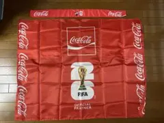 【非売品】FIFA ワールドカップ 記念特大フラッグ　コカコーラ　入場者限定 非売品】FIFA ワールドカップ 記念特大フラッグ コカコーラ 入場者限定