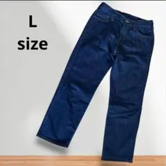 【美品】しまむら　デニム　Lサイズ　ウエストゴム　ジーンズ　ストレッチあり