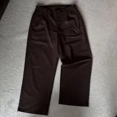 RAGEBLUE メンズ ワイドスラックス ダークブラウン