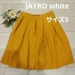 ジャイロホワイト　JAYRO white　膝丈スカート　フレア　プリーツ　通勤服のサムネイル